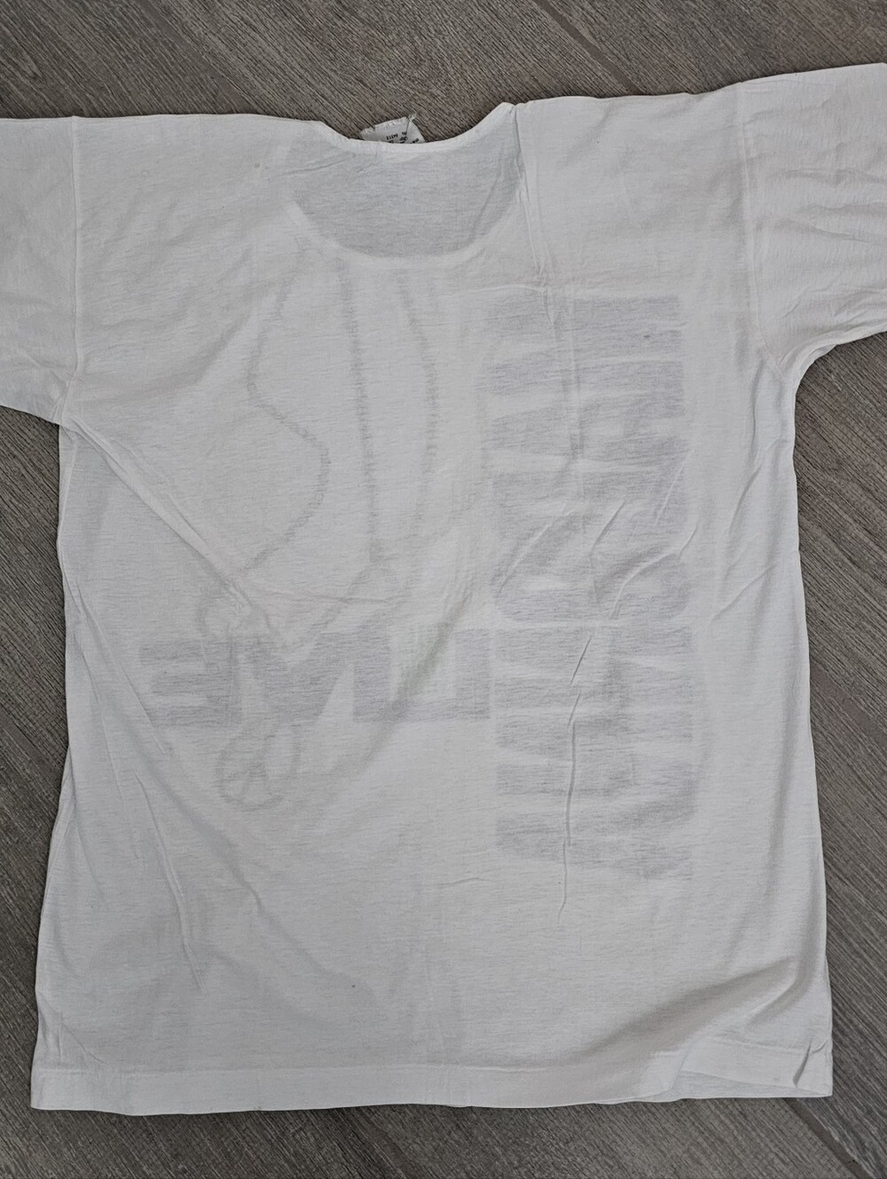 Vintage 1984 Madonna Live Promo Graphic Tee - White & Purple - Picture 2 of 2